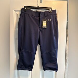 Under Armour Navy Blue Women's Capri Sweatpants